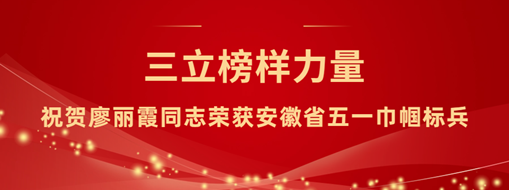 ?三立“她”力量！祝賀廖麗霞同志榮獲安徽省五一巾幗標兵